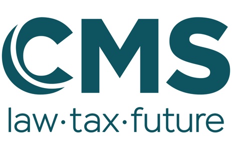 A logo representing CMS with the words 'law', 'tax', and 'future'.