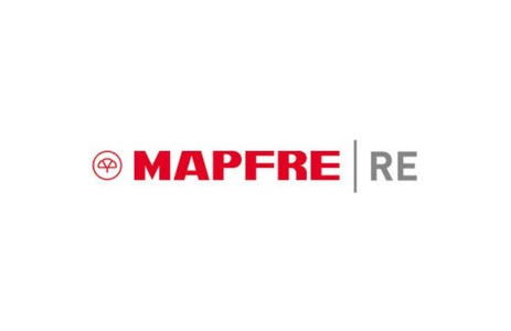 The logo of MAPFRE RE features the company name with a distinctive symbol.