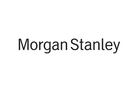 The image features the name Morgan Stanley in a simple font.