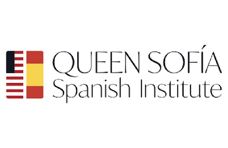 Logo of the Queen Sofía Spanish Institute featuring flags and the institute's name.