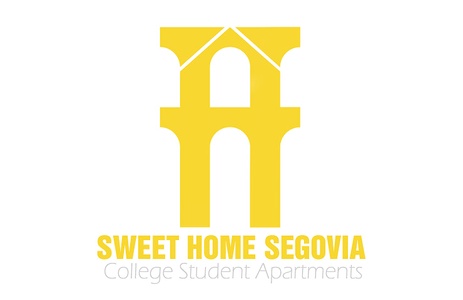 A logo for Sweet Home Segovia, representing college student apartments.
