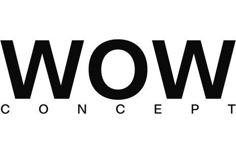 A bold logo featuring the word 'WOW' in large letters over the word 'CONCEPT'.