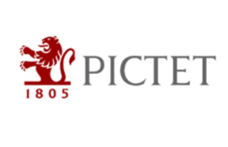 The logo features a stylized lion and the name 'Pictet' with the year '1805'.