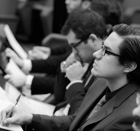 IE Student, black and white image
