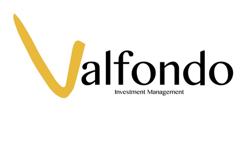 Logo of Valfondo Investment Management featuring a stylized yellow 'V' next to the black text 'valfondo'.