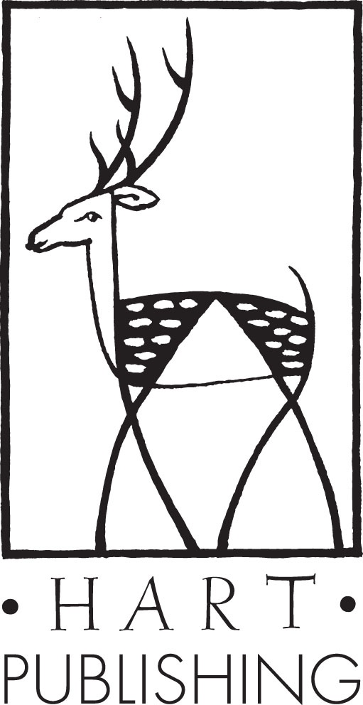 A stylized black and white illustration of a deer with the text 'HART PUBLISHING' below it.