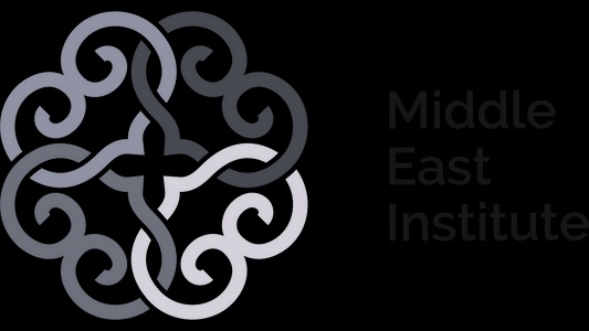 A logo representing the Middle East Institute with a decorative design.