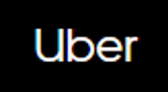 The image shows the logo of Uber in white font on a black background.