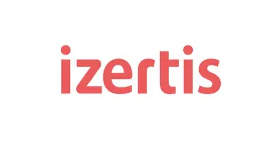 A logo featuring the text 'izertis' in a distinctive color.