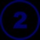 A blue circular icon with the number 2 in the center.