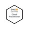 AWS Certified Cloud Practitioner logo consisting of text and a hexagonal shape.