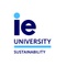 Logo of IE University with the word 'Sustainability' below it.