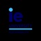 Logo of IE University featuring the text 'IE University' and 'sustainability' in blue on a black background.