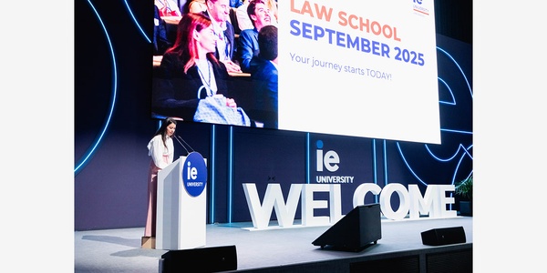 A welcoming event for law school students at IE University.