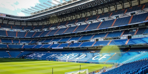 Interior View of the Santiago Bernabeu Stadium