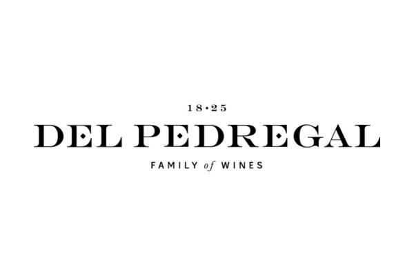 A logo representing Del Pedregal Family of Wines.