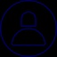 Blue person icon