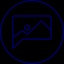 blue landscape icon