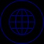 Blue world icon