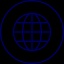 Blue world icon