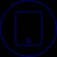 Blue icon tablet