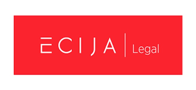 Red and white logo featuring the text 'ECIJA Legal'.