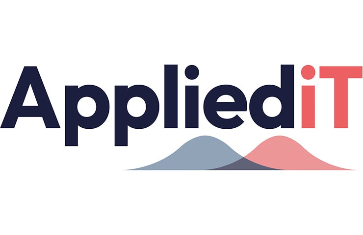 This image features the logo of Applied IT, showcasing a modern design with flowing shapes.