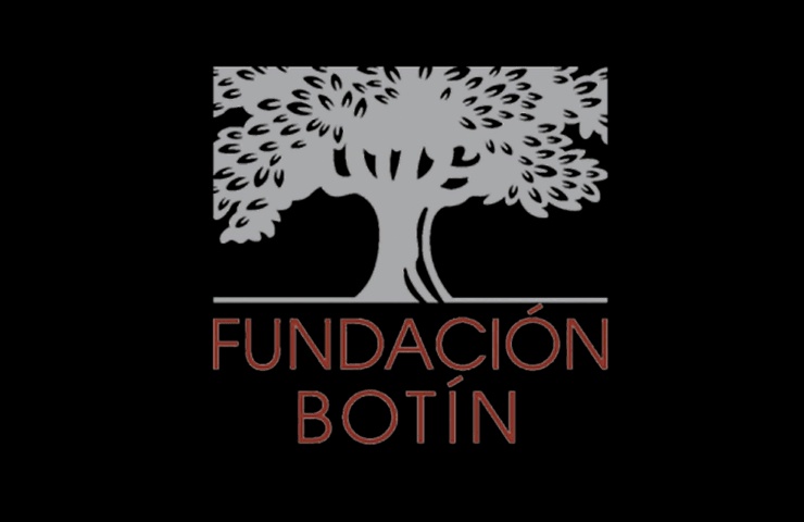 The image features a stylized tree logo associated with the Botín Foundation.
