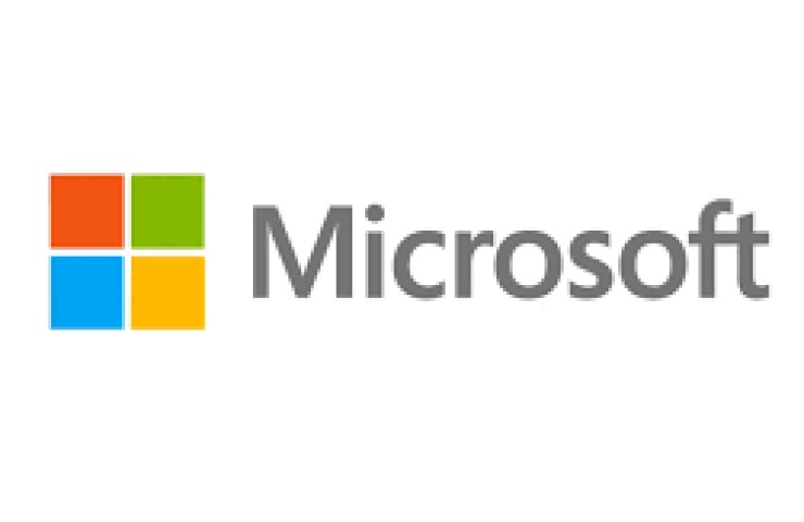 The image shows the Microsoft logo, featuring a window-like symbol made up of four squares in red, green, blue, and yellow.