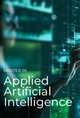 This image promotes a Master in Applied Artificial Intelligence with a futuristic design.