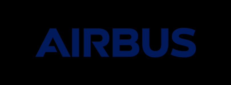 The image features the word 'AIRBUS' in a prominent blue font.
