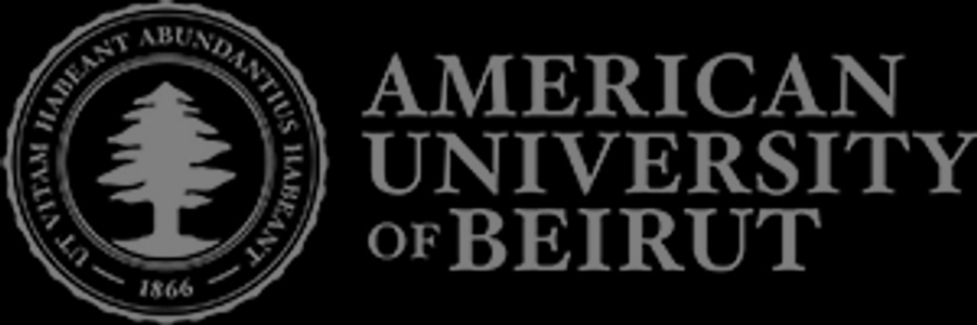 Seal of the American University of Beirut featuring a tree and the year 1866.