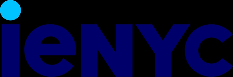The logo features the text 'ieNYC' in dark blue with a light blue circle.
