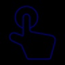 Blue Finger Icon