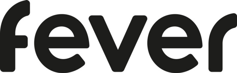 A black logo with the word 'fever'.