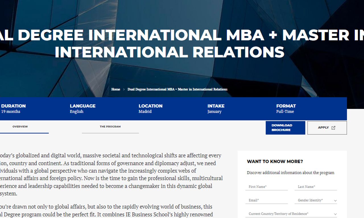 Admissions | IMBA+Master International Relations| IE Dual Degree