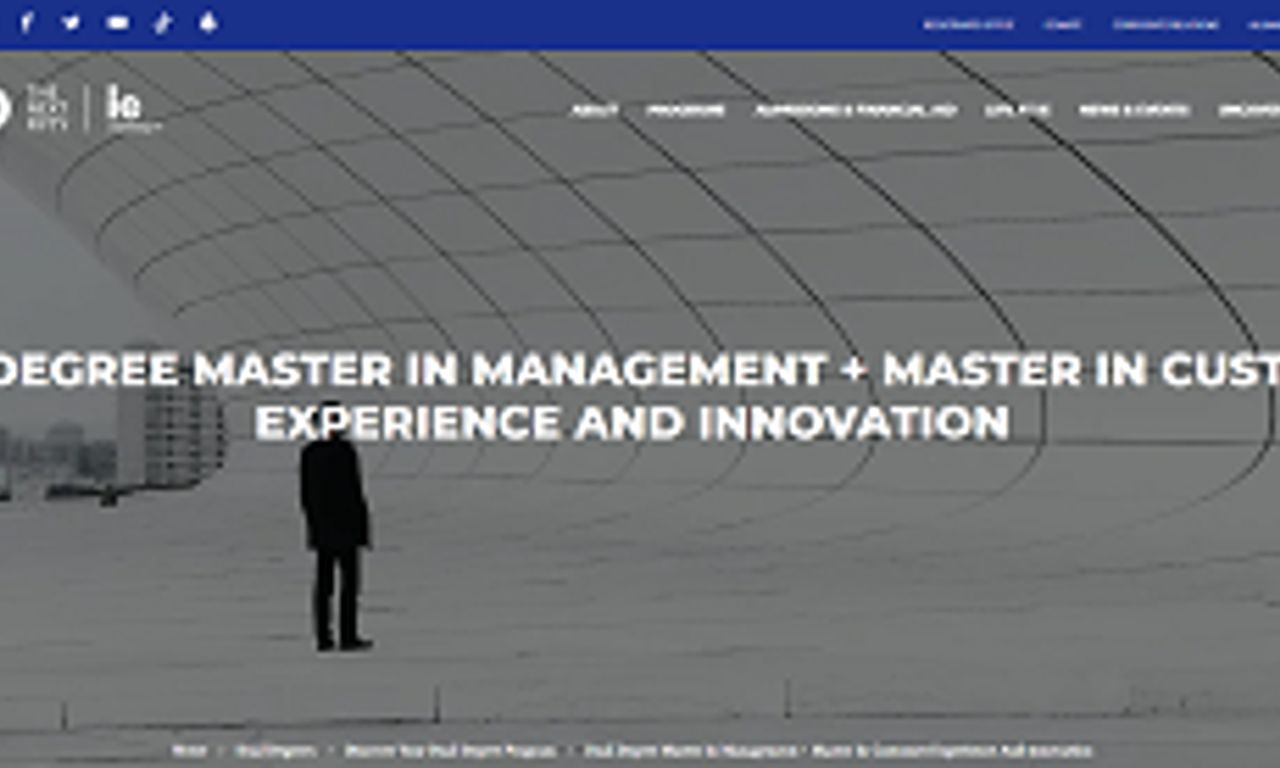 MIM + Master in Customer Experience & Innovation IE Dual Degree