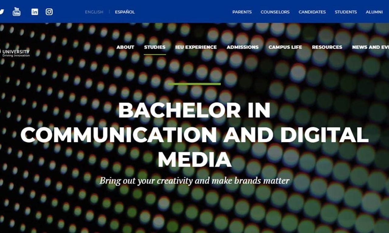 Study Plan Bachelor in Communication and Digital Media IE