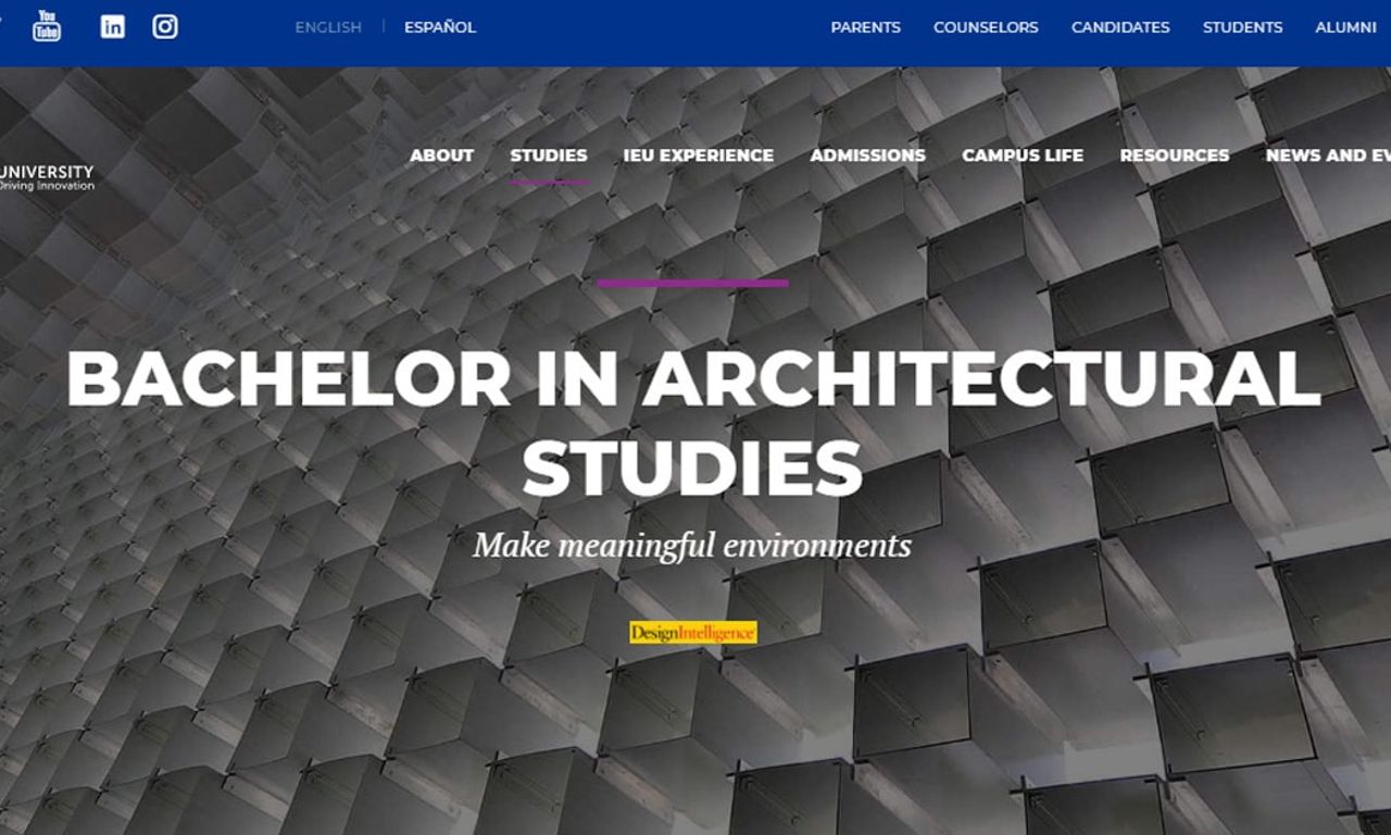 Study Plan - Bachelor In Architectural Studies | IE