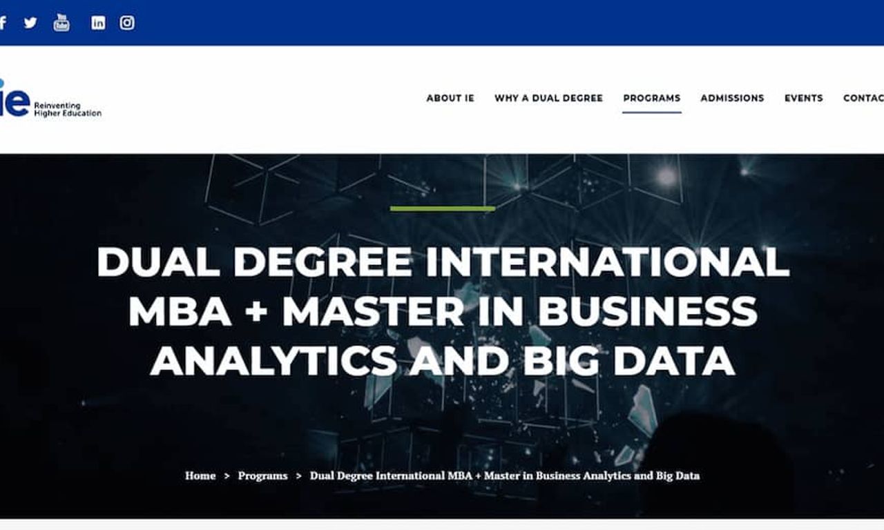 IMBA + Master in Business Analytics & Big Data | IE Dual Degree