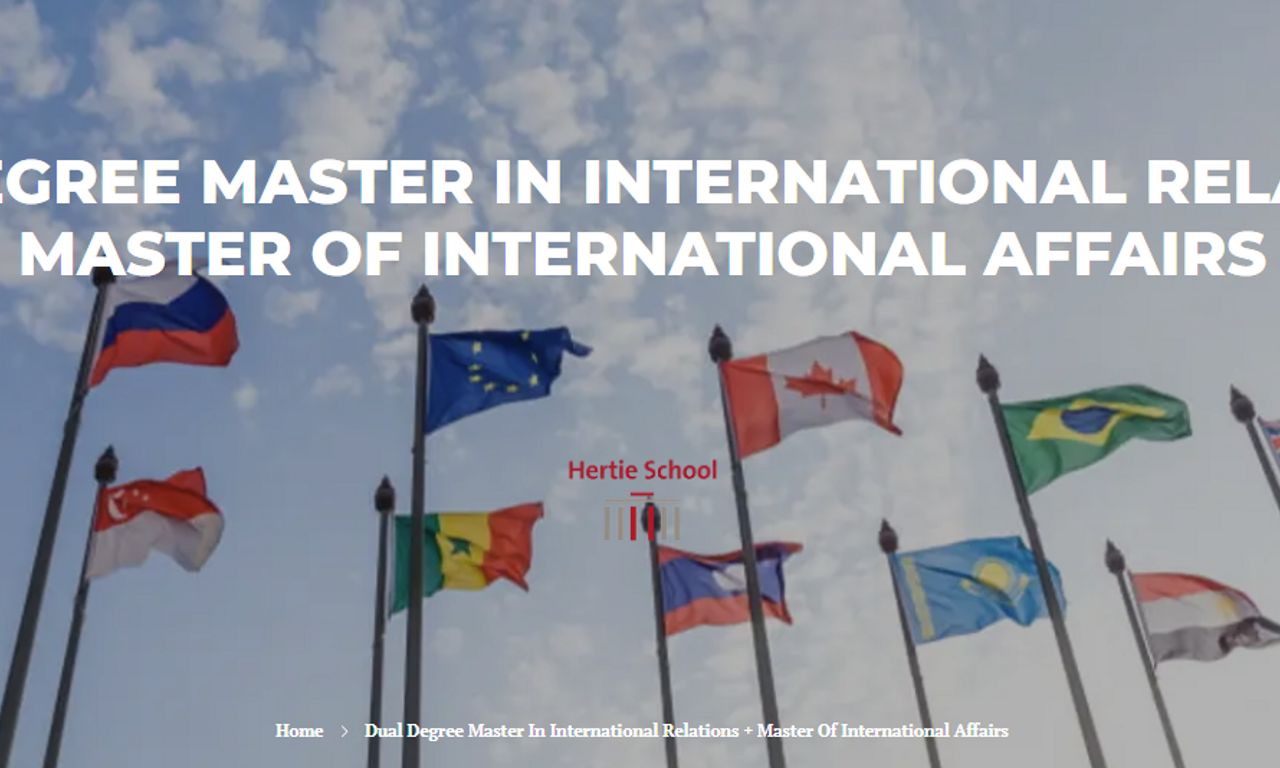 Master in International Relations + Master of International Affairs