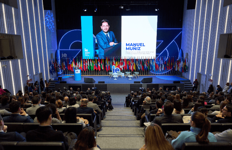 Josep Borrell visited IE University to join a discussion on the new world order at the launch of a new phase of the school 