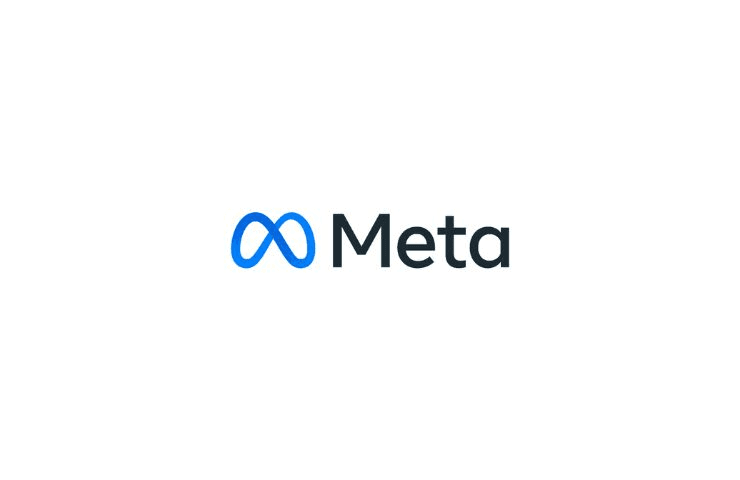 The image features the Meta logo in a minimalist design.