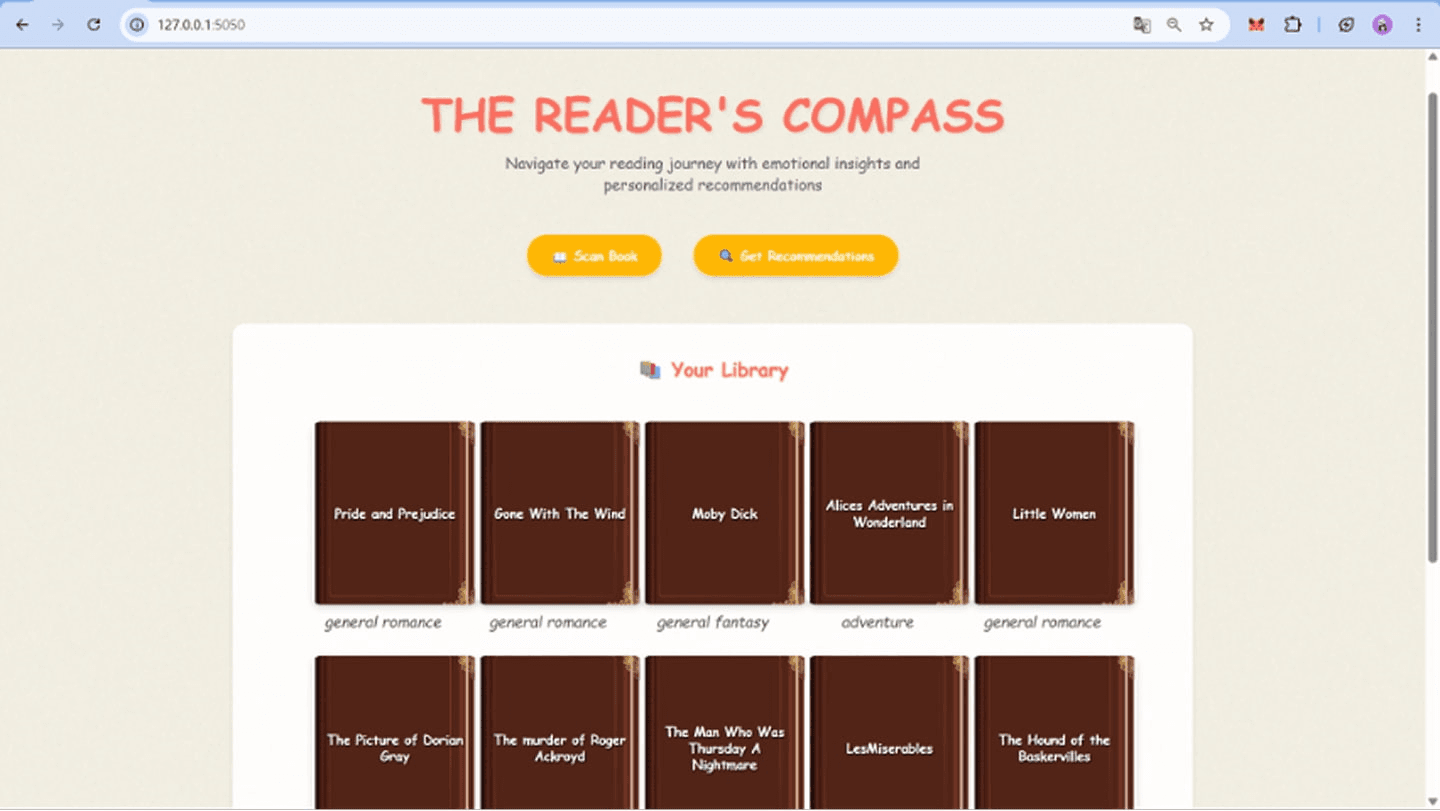 The Reader’s Compass - A Book Sentiment-Based Recommendation System