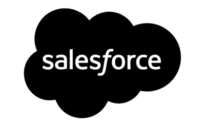A simple black logo with a stylized design.